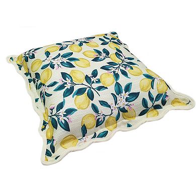 Draper James Lemon Blossom Indoor/Outdoor Throw Pillow