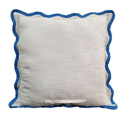 Draper James Ocean Leaf Print Indoor/Outdoor Throw Pillow