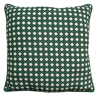 Draper James Wicker Indoor/Outdoor Throw Pillow