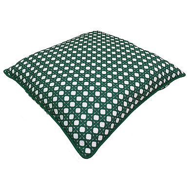 Draper James Wicker Indoor/Outdoor Throw Pillow