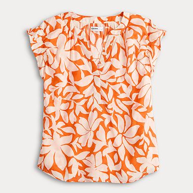 Women's Sonoma Goods For Life® Ruffle Dolman Sleeve Shirt