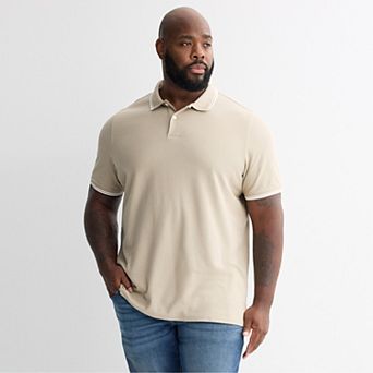Big & Tall Sonoma Goods For Life® Short Sleeve Pique Polo