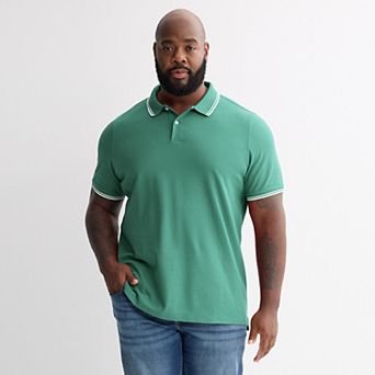 Big & Tall Sonoma Goods For Life® Short Sleeve Pique Polo
