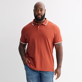 Big & Tall Sonoma Goods For Life® Short Sleeve Pique Polo