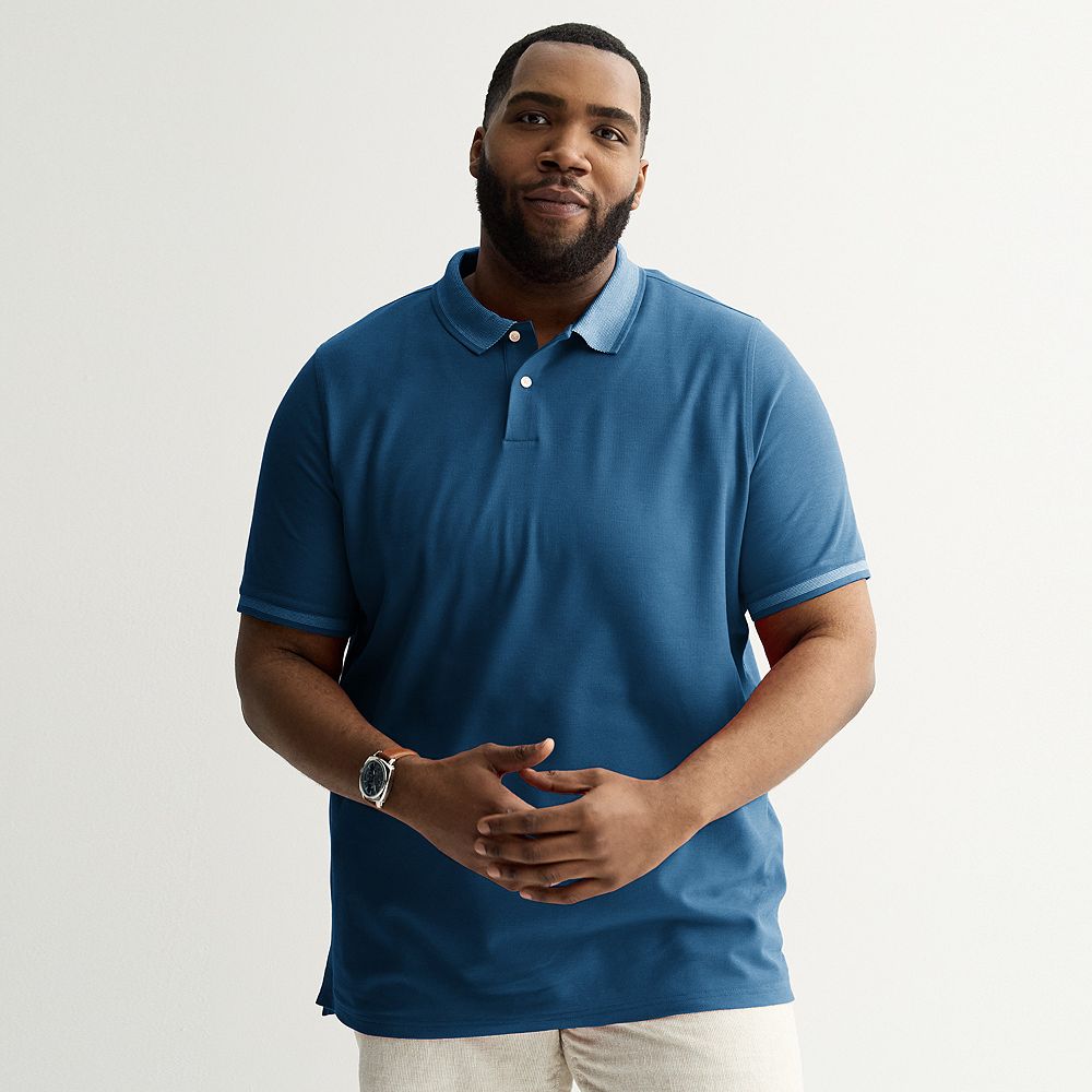 Big & Tall Sonoma Goods For Life® The Essential Solid Pique Polo