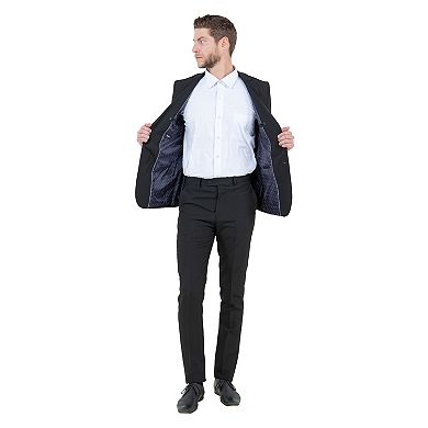 Men's Hybrid-Fit 2-Piece Solid Suit Set
