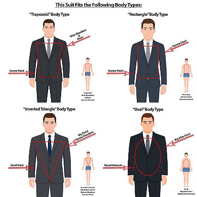 Men's Hybrid-Fit 2-Piece Solid Suit Set