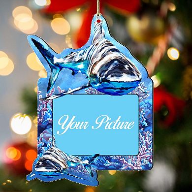 Sharks Ornament Picture Frame Ornament For Photo By G. Debrekht