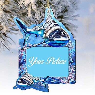 Sharks Ornament Picture Frame Ornament For Photo By G. Debrekht
