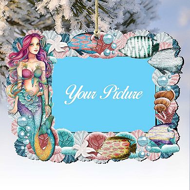 Mermaid Ornament Picture Frame Ornament For Photo By G. Debrekht