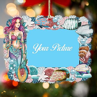 Mermaid Ornament Picture Frame Ornament For Photo By G. Debrekht