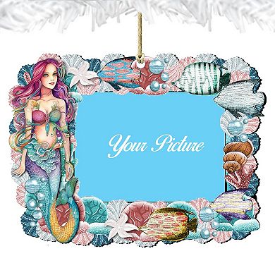Mermaid Ornament Picture Frame Ornament For Photo By G. Debrekht