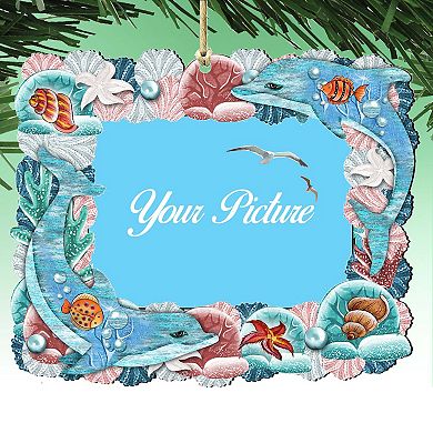 Dolphins Ornament Picture Frame Ornament For Photo By G. Debrekht