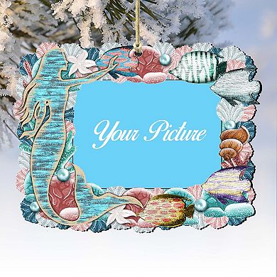 The Princess Of The Sea Mermaid Ornament Picture Frame Ornament For Photo By G. Debrekht