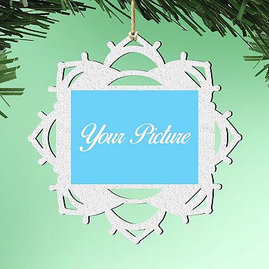 Snowflake Ornament Picture Frame Ornament For Photo By G. Debrekht