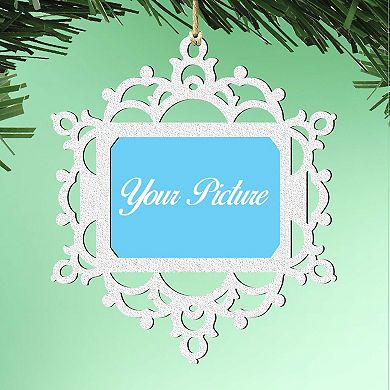 Snowflake Ornament Picture Frame Ornament For Photo By G. Debrekht