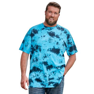 Kingsize Men's Big & Tall Shrink-less Lightweight Pocket Crewneck T-shirt