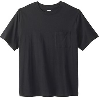 Kingsize Men's Big & Tall Shrink-less Lightweight Pocket Crewneck T-shirt