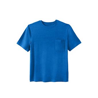 Kingsize Men's Big & Tall Shrink-less Lightweight Pocket Crewneck T-shirt