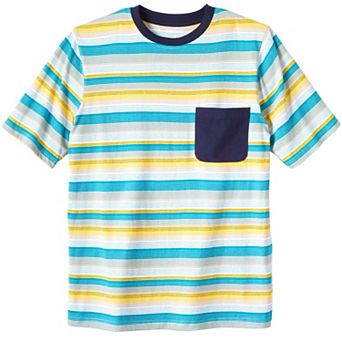 Kingsize Men's Big & Tall Shrink-less Lightweight Pocket Crewneck T-shirt