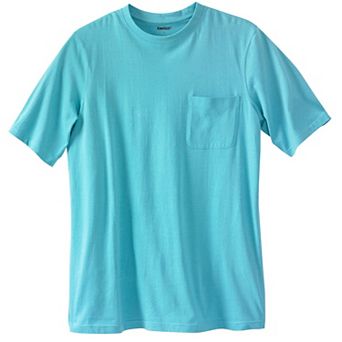 Kingsize Men's Big & Tall Shrink-less Lightweight Pocket Crewneck T-shirt