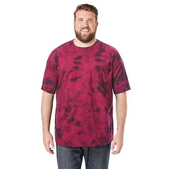 Kingsize Men's Big & Tall Shrink-less Lightweight Pocket Crewneck T-shirt