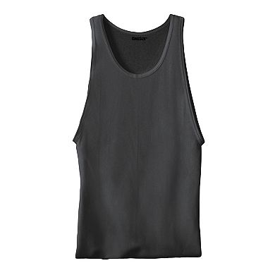 Kingsize Men's Big & Tall Ribbed Cotton Tank Undershirt 3-pack
