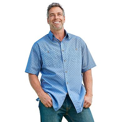 Kingsize Men's Big & Tall Easy Care Woven Sport Shirt