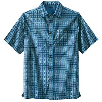 Kingsize Men's Big & Tall Easy Care Woven Sport Shirt
