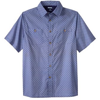 Kingsize Men's Big & Tall Easy Care Woven Sport Shirt