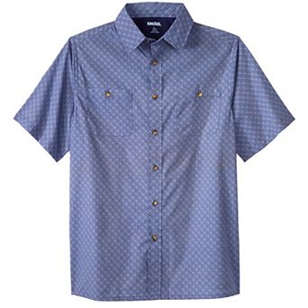 Kingsize Men's Big & Tall Easy Care Woven Sport Shirt