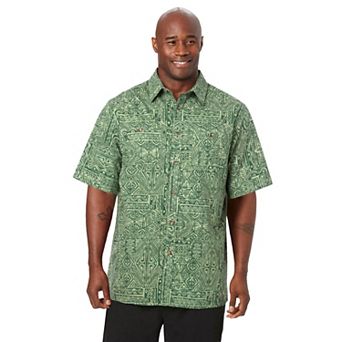 KingSize Men's Big & Tall Easy Care Woven Sport Shirt