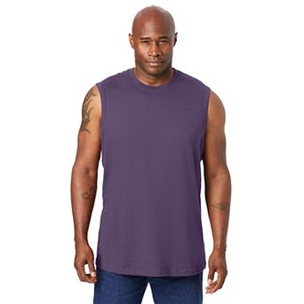 Kingsize Men's Big & Tall Shrink-less Lightweight Muscle T-shirt