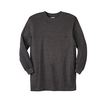 Kingsize Men's Big & Tall The Ultra-light Comfort Long-sleeve Tee
