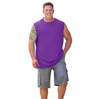 Kingsize Men's Big & Tall No Sweat Muscle Tee
