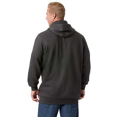 KingSize Men's Big & Tall Longer-Length Fleece Full Zip Hoodie