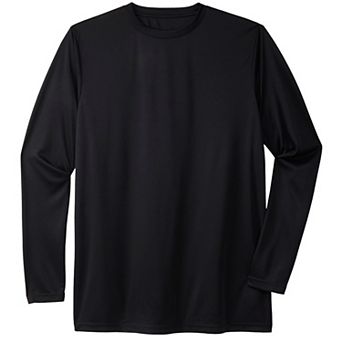 KingSize Men's Big & Tall No Sweat Long-Sleeve Crewneck Tee