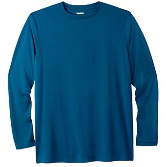 KingSize Men's Big & Tall No Sweat Long-Sleeve Crewneck Tee