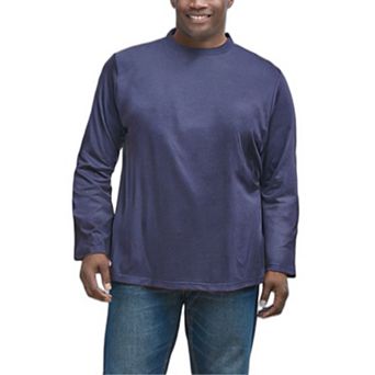 KingSize Men's Big & Tall No Sweat Long-Sleeve Crewneck Tee