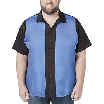 KingSize Men's Big & Tall Colorblock Camp Shirt