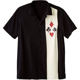 Kingsize Men's Big & Tall Colorblock Camp Shirt