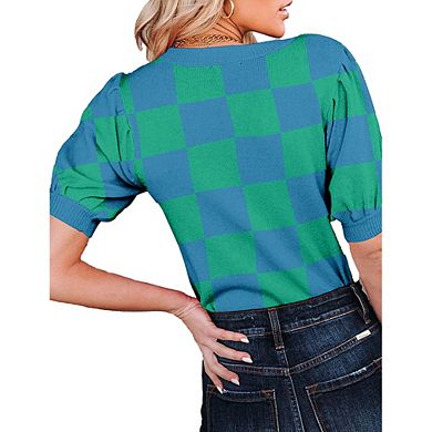 Womens Sweater Tops Crewneck Basic Knit Pullover Lightweight Solid Casual Sweaters Blouse