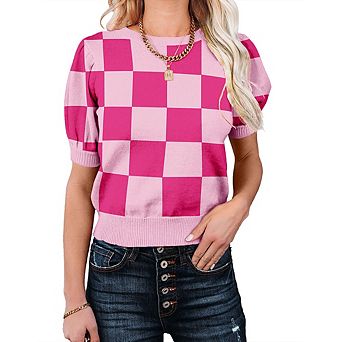 Womens Sweater Tops Crewneck Basic Knit Pullover Lightweight Solid Casual Sweaters Blouse