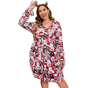 Womens Casual V Neck A Line Swing Wrap Maternity Dress Flowy Midi Maternity Dress