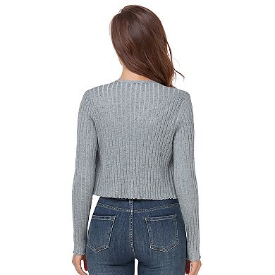 Cropped Cardigan For Women Casual V Neck Knitted Tie Up Open Front Shrug Sweater