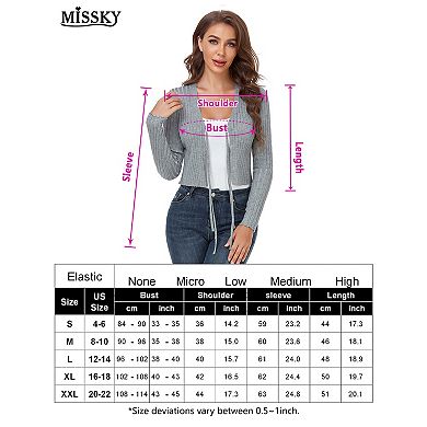 Cropped Cardigan For Women Casual V Neck Knitted Tie Up Open Front Shrug Sweater