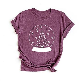 Christmas Snow Globe Short Sleeve Graphic Tee