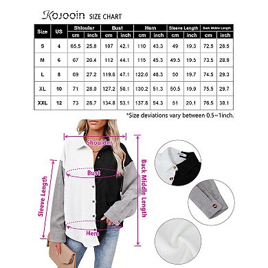 Womens Button Down Shirts Dressy Casual Work Shirt Long Sleeve Oversized Tops