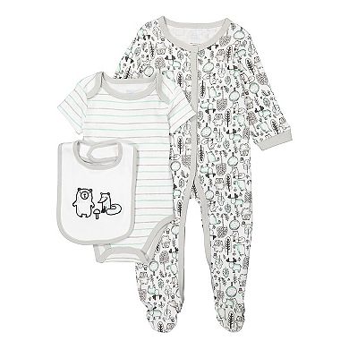 Baby Boys And Girls 3 Piece Woodland Layette