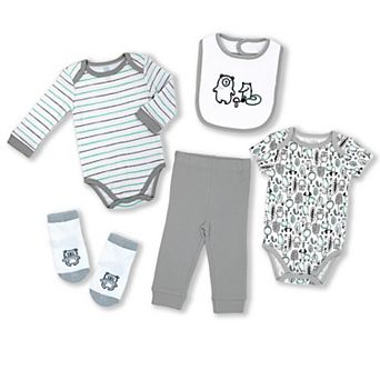 Baby Boys And Girls 5 pc Woodland Layette